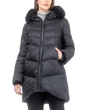Gorski Apres-Ski Parka With Detachable Toscana Lamb Hood Trim - Gray