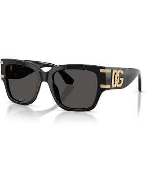Dolce & Gabbana Square Sunglasses, 54Mm - Black
