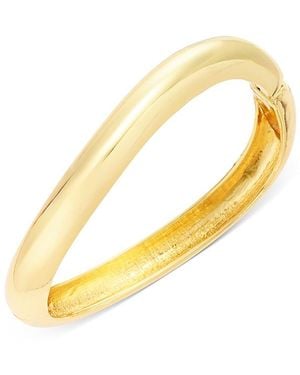 Aqua Wavy Bangle Bracelet - Metallic