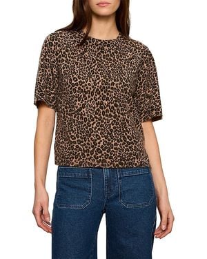Sanctuary Animal Print Perfect Sweater Tee - Black