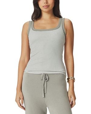 Splendid Josie Stripe Tank Top - Gray