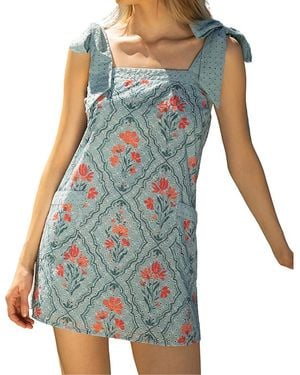 Hermoza Hillary Tie Cover-Up Dress - Blue