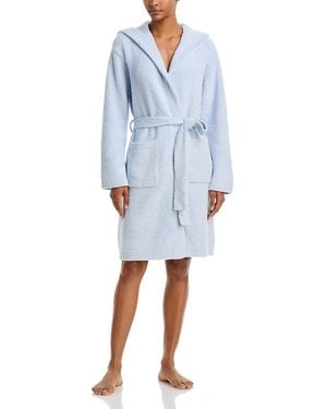 Barefoot Dreams Cozychic Fireside Hooded Robe - Blue