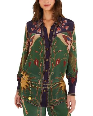 FARM Rio Printed Pajama Top - Green