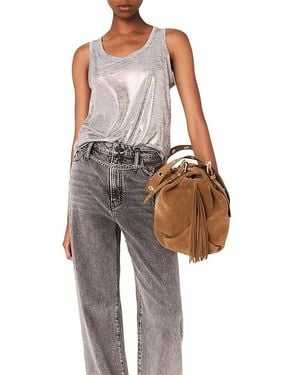 Maje Metallic Tank Top
