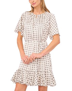 Cece Raglan Skater Dress - White