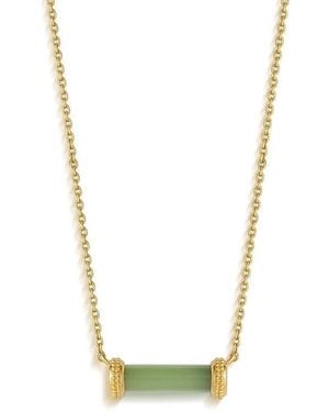 Karma and Luck Harmonious Path Jade Necklace - Metallic