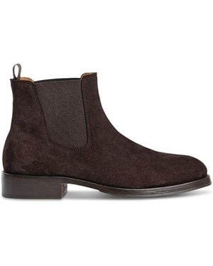 Sandro Suede Chelsea Boots - Brown