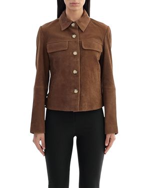Lamarque Jolene Suede Jacket - Brown