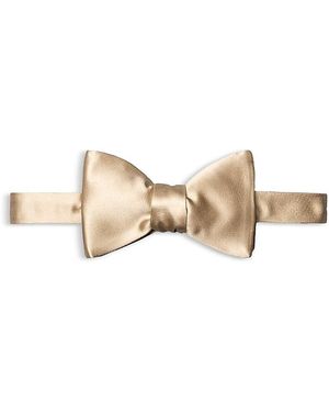 Eton Satin Self Tied Bow Tie - White