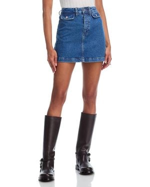 PAIGE Janelle Mini Skirt - Blue