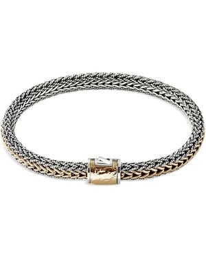 John Hardy 18K & Sterling Icon Reversible Bracelet - Metallic