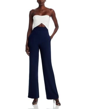 Black Halo Jada Color Block Cutout Jumpsuit - Blue