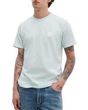 Rag & Bone Sour Face Embroidered Tee - Blue