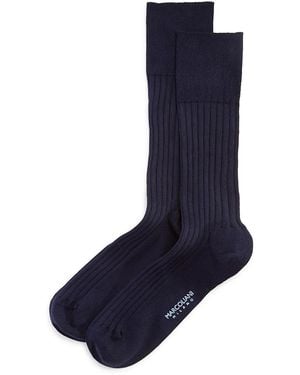 Marcoliani Ribbed Socks - Blue
