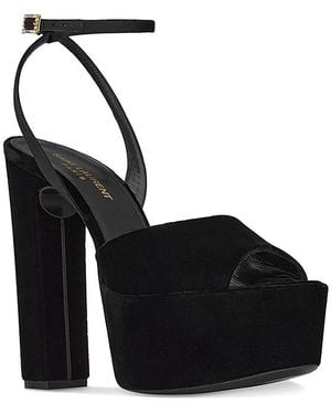 Saint Laurent Jodie Platform Sandals - Black