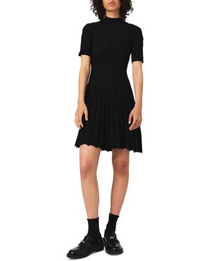 Maje Mini Knit Dress - Black