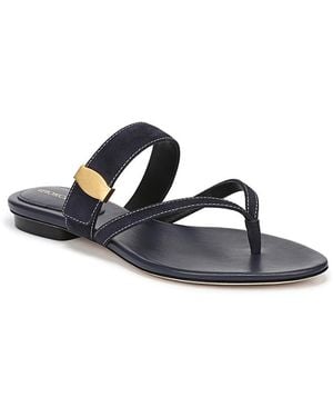 Veronica Beard Salva Dash Flat Sandals - Blue