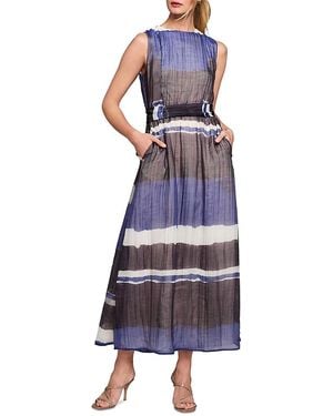 NIC+ZOE Gallery Stripe Luna Dress - Purple