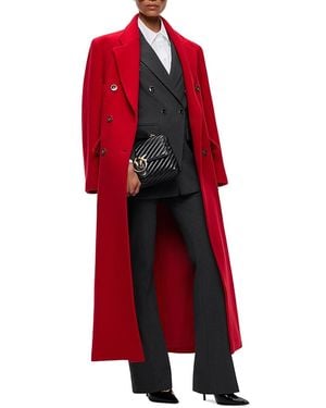 Pinko Covent Cappotto Panno Doppio Coat - Red
