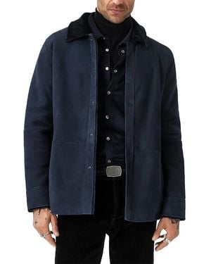 John Varvatos Essex Shearling Jacket - Blue