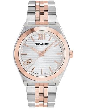 Ferragamo Vega New Watch, 40Mm - Metallic