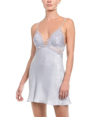 In Bloom Lace Trim Chemise - White