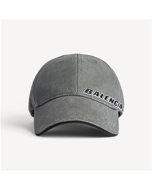 Balenciaga Tilted Typo Cap - Gray