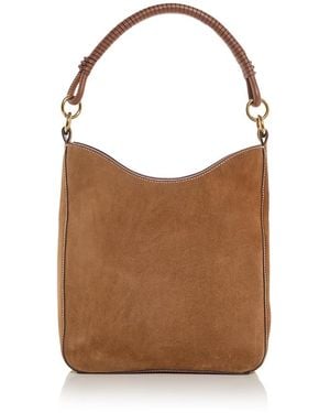 STAUD Mel Suede Shoulder Bag - Brown