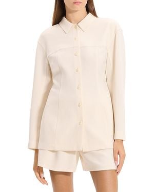 Theory Sculpted Seam Shirt - White