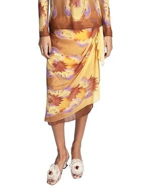 Anna Sui Sunburst Sarong Skirt - Yellow