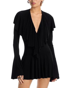 Norma Kamali Bodysuit Mini Dress - Black