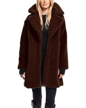 Sam. Sherpa Mid Length Coat - Brown
