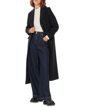 Whistles Amalia Longline Coat - Blue