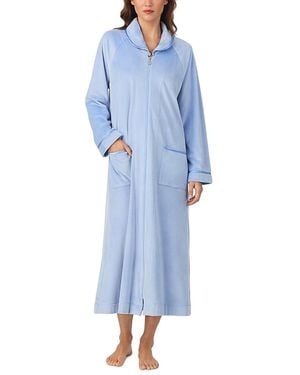 Eileen West Long Zip Robe - Blue