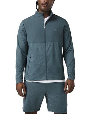 Vuori Sunday Element Hooded Track Jacket - Blue