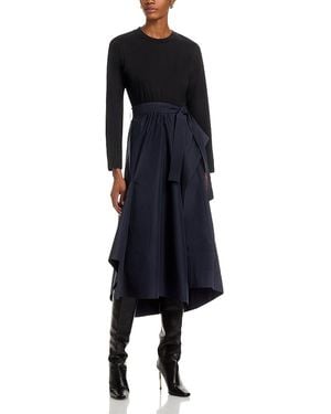3.1 Phillip Lim Long Sleeve T Shirt Combo Dress - Blue