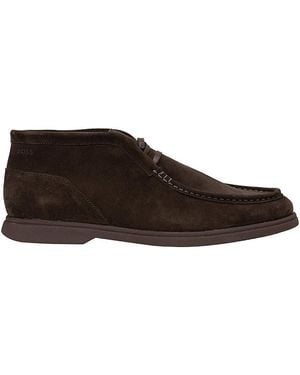 BOSS Hugo Suede Sienne Chukka Boots - Brown