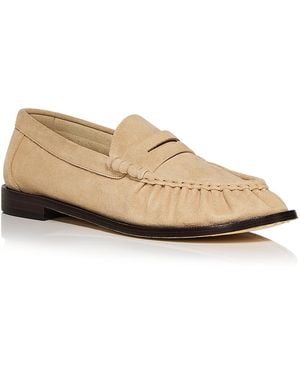 Rag & Bone Lexi Suede Loafers - Natural