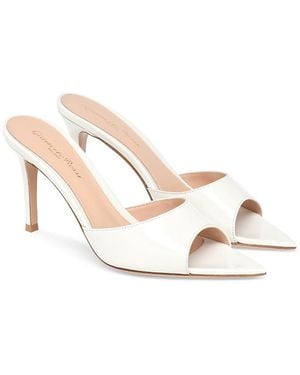 Gianvito Rossi Elle 85 Mules - Natural