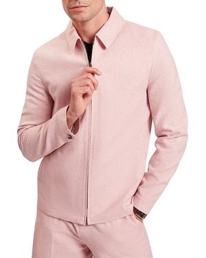 Ted Baker Ashleyj Linen Blend Harrington Jacket - Pink
