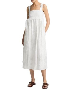 Vince Textured Midi Dress - White