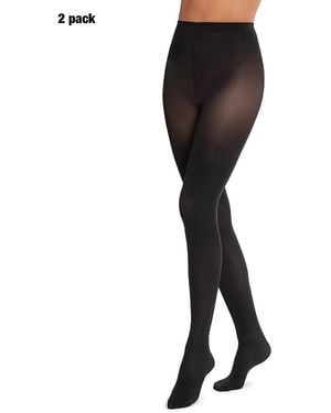 Wolford Velvet De Luxe 50 Tights, Pack Of 2 - Black
