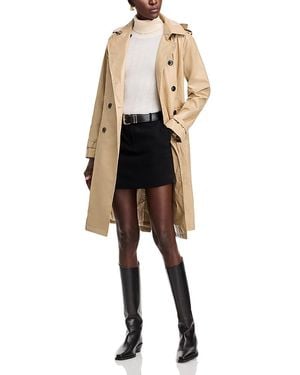 Jane Post Double Breasted Liner Trench Coat - Black
