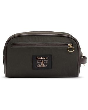 Barbour Wax Washbag - Black