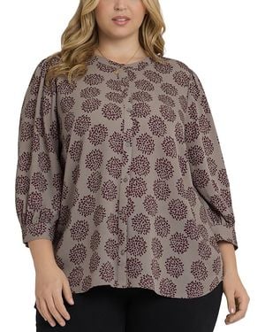 NYDJ Bonnie Blouse - Brown