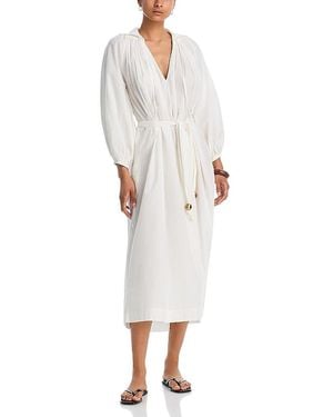 Lisa Marie Fernandez Poet Maxi Dress Swim Cover-Up - White
