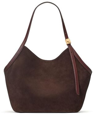 Kate Spade Deco Suede Tulip Tote Bag - Brown