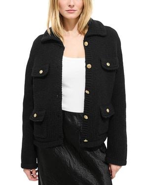 Alex Mill Edinburgh Merino Wool Sweater Jacket - Black