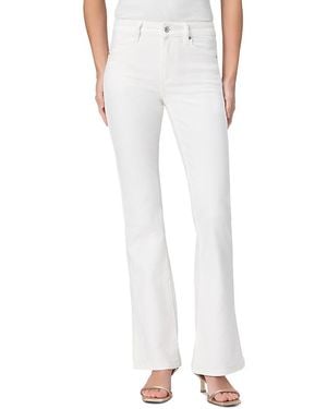 PAIGE Laurel Canyon High Rise Bootcut Pants - White